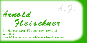 arnold fleischner business card